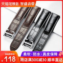 Zhisheng substitute watch with men and women real belt accessories butterfly buckle Cartier tank Omega Longines Tissot