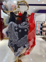 Hua Geer thin print quick-dry conjoined hip womens swimsuit WZ1059 sexy backless domestic