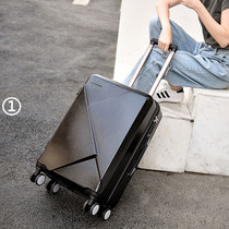 Korean version of ins simple luggage universal wheel mute password child box men and women thick aluminum alloy trolley box tide
