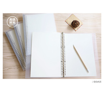 Cycas time loose-leaf book b5 a5 pure black and white student notepad simple thickened grid hand book