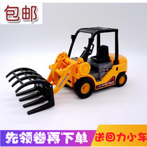 Li Li grab wooden car clip forklift Inertial sliding engineering car Childrens toy car S 32534