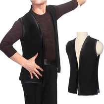 Mens Latin dance clothing vest top top vest National standard dance performance clothing dance Ballroom dance horse clip