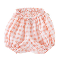 MARLMARL baby cute bloomers girls pumpkin pants plaid shorts casual pants bloomer02