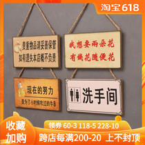 Open in Business Listings Retro creative personality Gate Wooden Dormitory Hotel Restaurant Wall Funny Signs Decorative Pendant