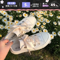 Little white shoes female fairy wind 2020 New Wild Wild flat bottom summer thin breathable canvas shoes shoes ins tide