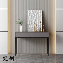 Italian minimalist entrance cabinet Nordic light luxury bedroom dresser Designer style art high foot simple entrance table
