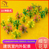 Sandbox building model material diy manual micro landscape scene simulation plant ornaments background model flowers and plants