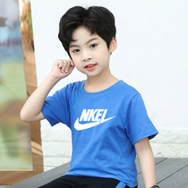 Official boys summer clothes Childrens clothes pure cotton short-sleeved T-shirt Girls half-sleeved Western style boys sports casual top 9