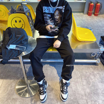 FOG FEAR OF GOD double thread ESSENTIALS reflective embroidery drawstring trousers high street footy pants men