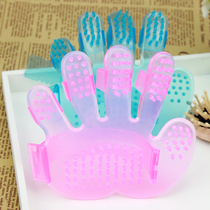 Pet dog bath brush Pet supplies Pet dog bath brush Massage brush Glove brush does not pick color