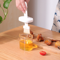 Rice Wood Japanese high temperature resistant cooking silicone oil brush oil can set barbecue sauce brush with pot oil brush many optional