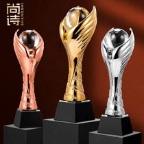 World Cup Trophy Customized Creative Resin Crystal Trophy Basketball Football Golf Tournament Trophy