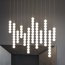 Nordic modern designer Creative Decent Board Room Villa Stairs Bar headboard shop window Decorative Sofa Glass Chandeliers