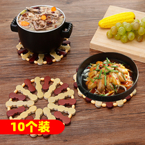 Vegetable Mat Heat Insulation Mat Table Mat Cups Cushion Bowl Anti-Burn Pan Mat Dish Bamboo Cushion Home Dining Mat Anti-Heat And Heat Resistant Bowl Mat