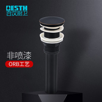 Baihan ORB6830 fine copper basin drain black basin basin household bounce deodorant drain