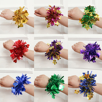 Kindergarten Performance Decorative Children Dancing Wrist Flowers Bright Pieces Cheerleading 61 Games Hand Ring Girls Boys