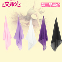 Dance grade examination handkerchief chiffon towel dance performance props dancing handkerchief silk scarf square scarf Chinese dance handkerchief scarf
