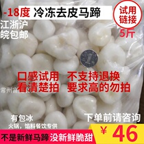 Frozen peeled horseshoe fruit water chestnuts 5 kg experience Jiangsu Zhejiang Shanghai and Anhui containing more than 20% of ice without fresh taste