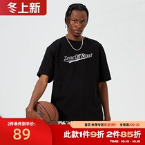 ZONOS 2021 summer new short sleeve T-shirt men Street letter printing casual loose trend cotton top