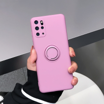 Samsung s20 mobile phone shell liquid silicone note20ultra temperament purple ins wind note10 antique white anti-fall soft shell s20 ring bracket apply s20ul