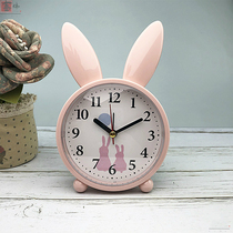 Clock living room with home alarm clock children boys and girls mute small alarm clock creative children time management clock