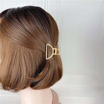 Grab clip female back head metal hairclip INS matte mini trumpet bangs head half clip short hairclip