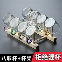 Explosion-proof glass teacup with transparent thickened heat-resistant tea cup Master Cup home kung fu tea cup set