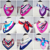 Small square scarf Han professional satin Joker bank flight attendant business fashion decoration Lady scarf