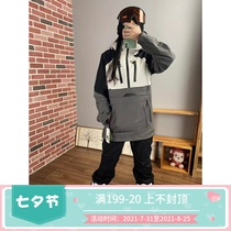  Spot 2021 new Volcom mens and womens snowboard suits with the same style diamond pullover jacket