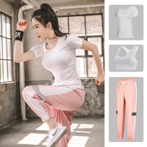 Korean summer yoga dress women loose sports suit Gym sexy fashion Net Red quick clothes running professional