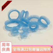 Silica gel ultra-soft ultra-thin ear expansion blue horn auricle hollow ear expander puncture Jewelry earrings
