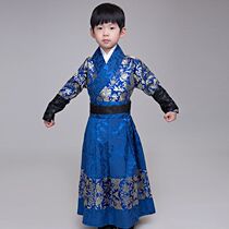 Summer childrens costume Kang Wei served flying suit boys chivalrous swordsman guards escort service four ming bu Hanfu performance
