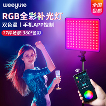 Micro-Lai sprite20 color RGB fill light photography lamp indoor professional portrait live shake sound shooting light