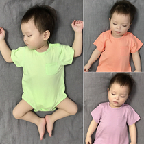 Baby summer dress triangle ha clothes thin boneless set head Korean version of climbing clothes ha clothes Yafeng baby bag