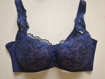 75E spot Anli Fang Hua Guizhis Blue Series Pinch Bowl Cup Slim Lace Big Cup High Side Closeup Bra EB0738