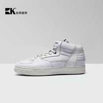 BK Bury Cool Chic Men Sports Casual Shoes Genuine Leather High Bunch Shoes Man Shoes White High Help Board Shoes Little White Shoes Wave Shoes