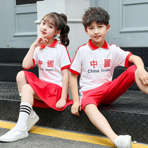 61 Childrens Performance Games Costume Cheerleading elementary school students perform at the kindergarten cheerleading and the national tide