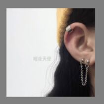  Port wind simple glossy titanium steel ear bone clip does not fade hypoallergenic no hole ear clip for men and women lovers earrings