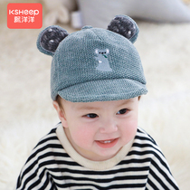 Baby hat 0-3 months spring and autumn baby 6 newborn cotton cap 12 boys and girls baseball cap autumn and winter