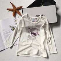 Childrens clothing children baby girls spring and autumn small children cotton long sleeve cute versatile T shirt