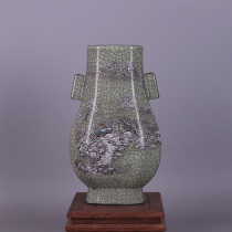 Song Guan Kiln Iron Tire Opening Pastel Antique Porcelain ornaments Antique Do Old Antique Collectibles