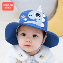 Childrens hat Spring-autumn sun-shading fisherman hat baby sunscreen beach hat big hat peak boy girl fisherman hat cool hat