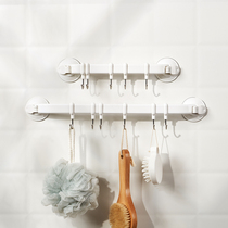 Rice Wood New Japanese vacuum nail free adhesive hook suction cup triangle corner adhesive hook kitchen bathroom kitchenware hanger