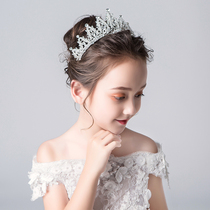Girls performance Diamond Accessories Childrens Performance Princess Dress Crown Hair Accessories Crown Flower Girl Wedding Headwear Hair Hoop