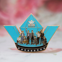 NINE PERCENT Cai Xukun Chen Linong Zhu Zheng Ting Huang Minghao Little Ghost Star NPC metal badge