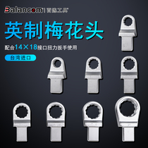 BALANCOM hundred refinery torque wrench plum blossom head torque wrench plum spinner head 14X18