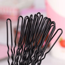 Boxed boutique black u type clip clip disc hair clip pellet head disc hair fixed invisible hairpin coarse u type hairpin