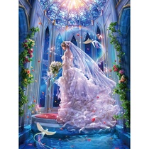 Puzzle 5000 piece super big elk super difficult net red starry sky wood 1000 piece flat picture adult cartoon animation
