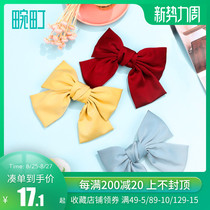  Wanning bow hairpin female summer back of the head cute half-tied hair headdress child star with the same temperament top clip