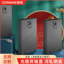 Rack-mounted desktop fiber optic terminal box 4 ports 8 ports 12 ports 24 ports 48 ports SC FC ST LC fiber optic cable terminal box Empty box Welding box Connection box 1 0 thickness